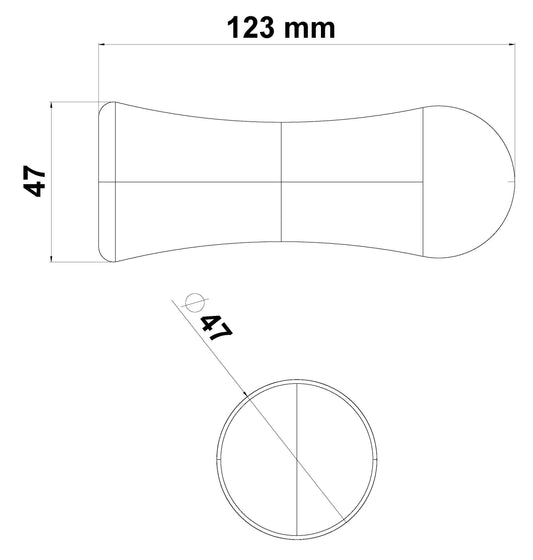 Rubber handle for fitness equipment