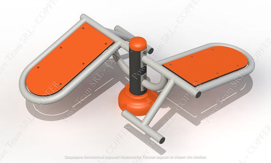 Double fitness machine 