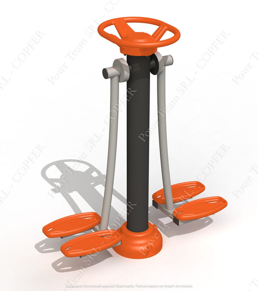 Double fitness machine 