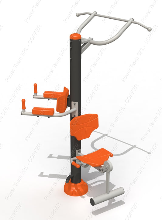 Abdominal fitness machine + horizontal bar + leg extension PTP 536T