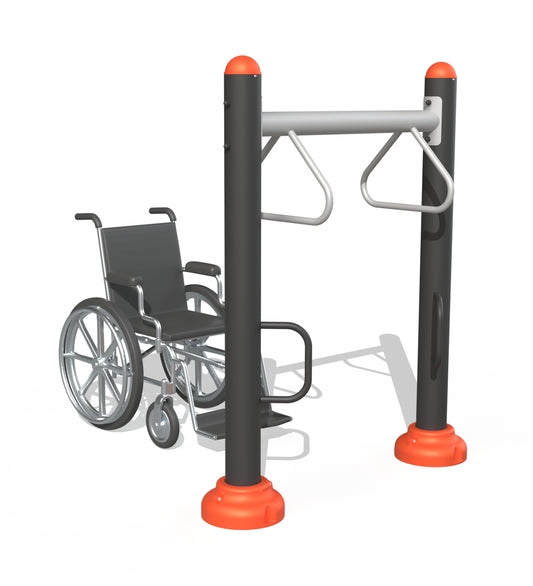 Fitness machine with support bars for people with disabilities PTP 539T