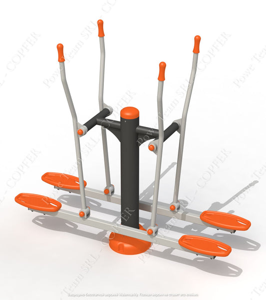 Double fitness machine 